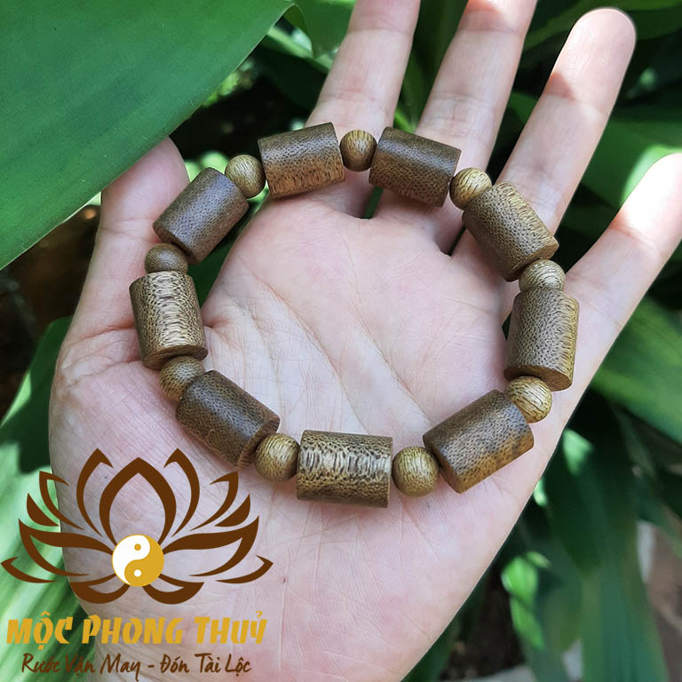 vòng tay trầm hương đốt trúc đơn 12 li