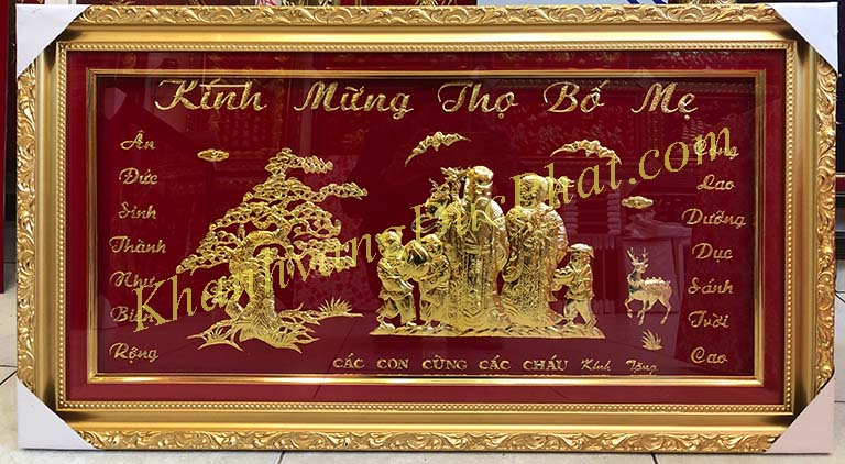 khánh vàng mừng thọ